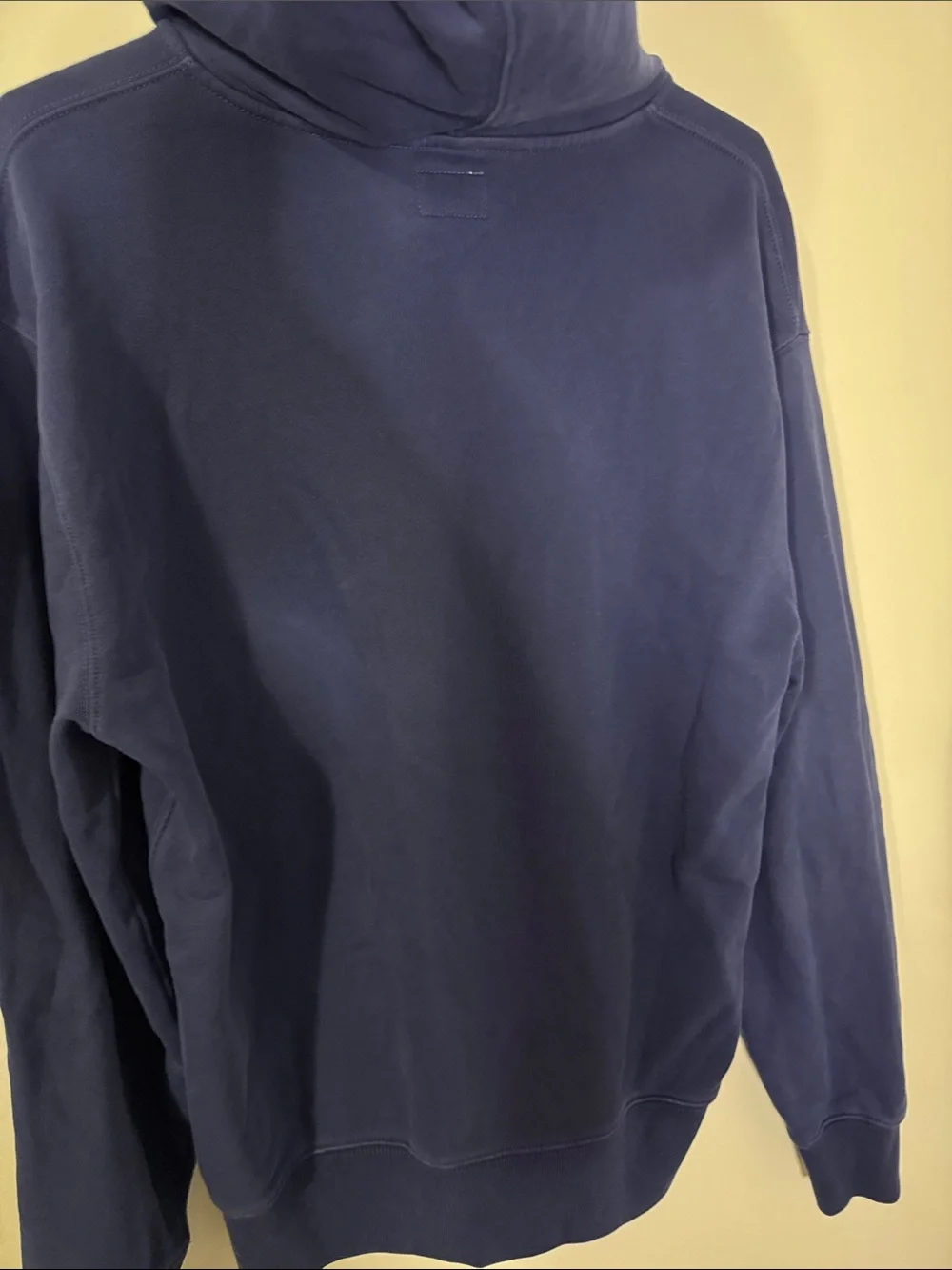 J. Crew Men’s Medium Vintage Fleece Navy Blue Zip-Up Hoodie
